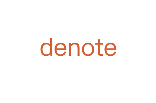 denote