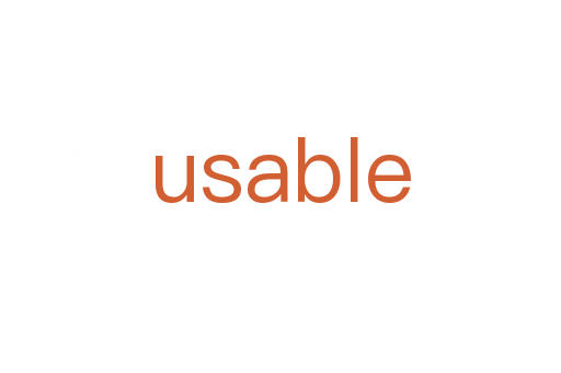 usable
