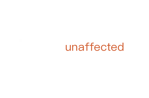 unaffected
