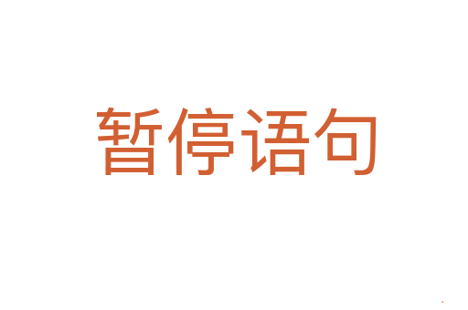 暂停语句