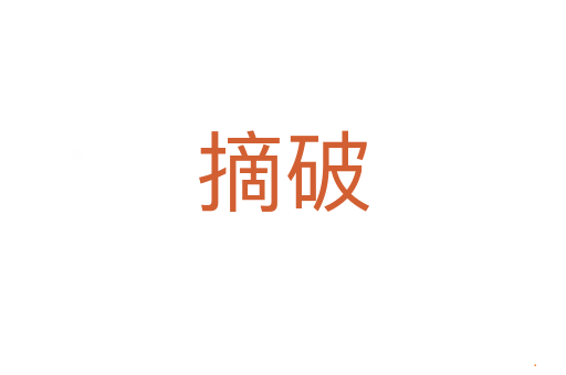 摘破