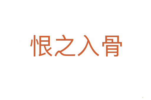 恨之入骨
