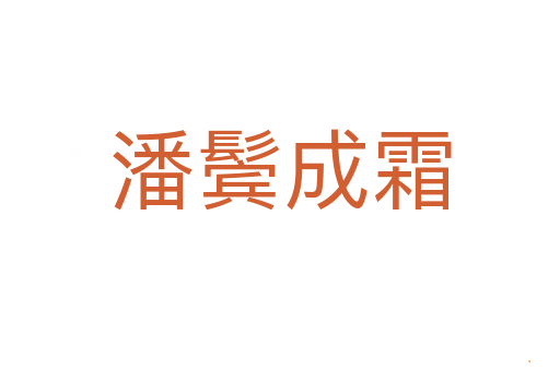 潘鬓成霜