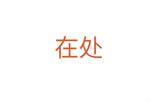 在处