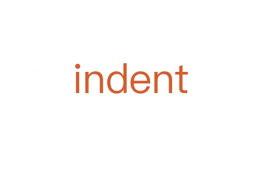 indent