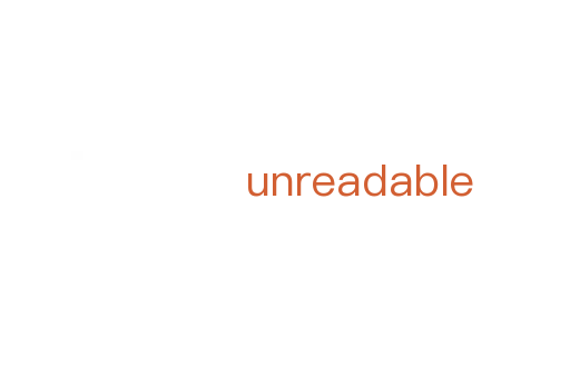unreadable