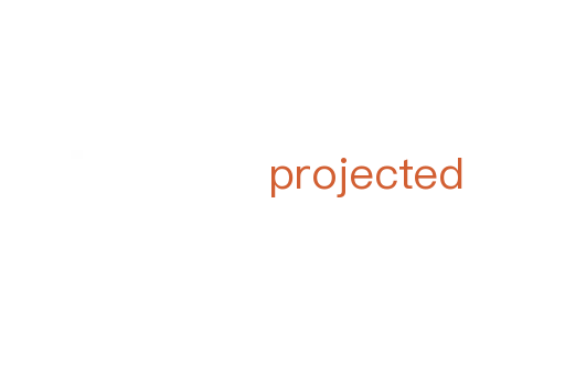 projected