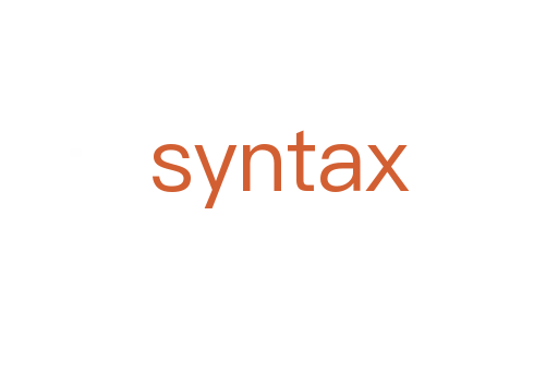 syntax