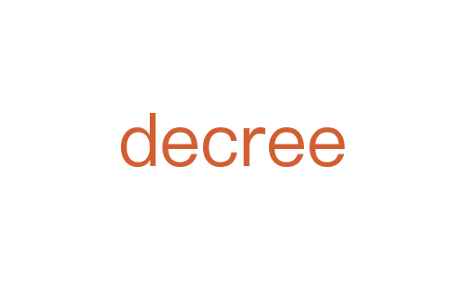 decree
